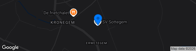 Map showing Jeugdterreinen KSV Sottegem Terrein 1 – Kunstgras