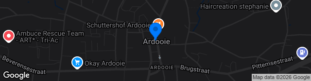 Map showing KVC Ardooie Terrain 1