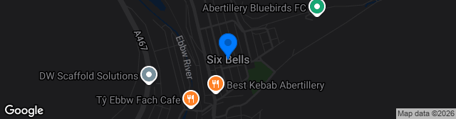 Map showing Cwmnant-Y-Groes