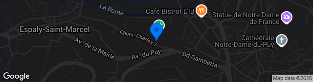 Map showing Stade Charles Massot