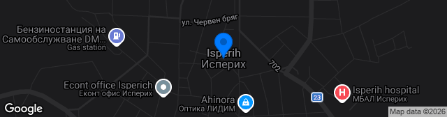 Map showing Gradski Stadion Isperih