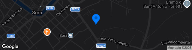 Map showing Stadio Claudio Tomei