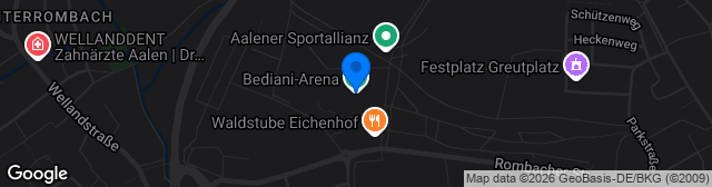 Map showing CENTUS ARENA