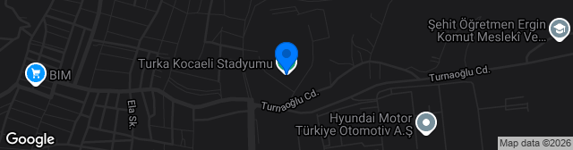 Map showing Yıldız Entegre Kocaeli Stadyumu