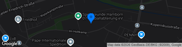 Map showing Containerbau MiRO Sportarena