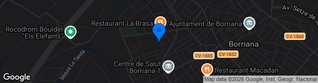 Map showing Camp de Futbol Joan B. Planelles
