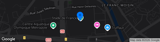 Map showing Stade de France