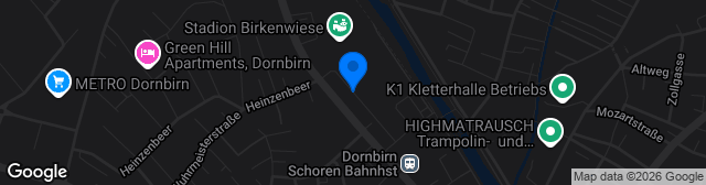 Map showing Sparkasse Arena Birkenwiese
