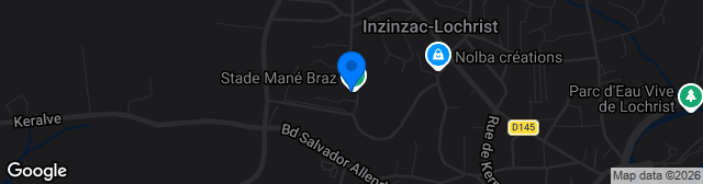 Map showing Stade de Mané-Braz