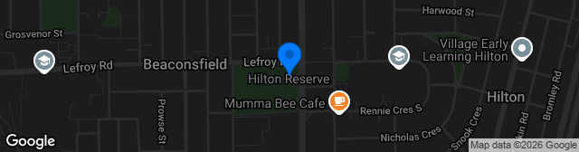 Map showing Hilton Reserve A