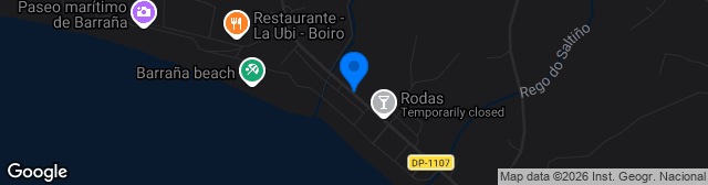 Map showing Campo Municipal de Barraña