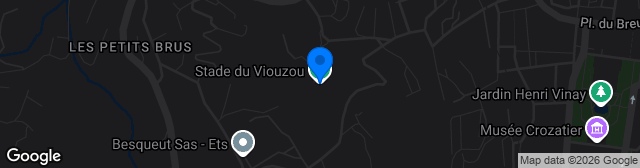 Map showing Stade du Viouzou 2