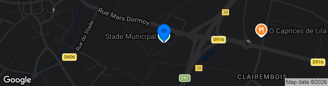 Map showing Stade Municipal