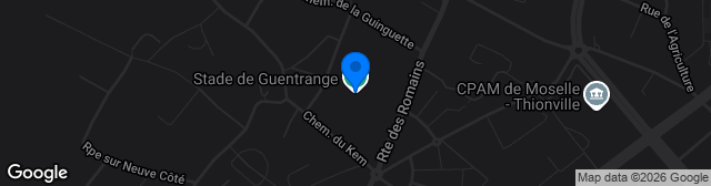 Map showing Stade de Guentrange