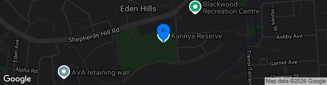 Map showing Karinya Reserve