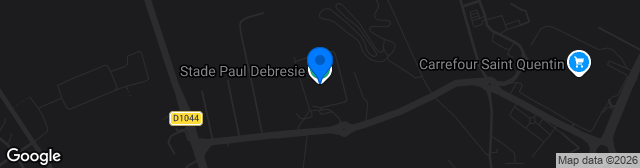 Map showing Stade Paul Debrésie