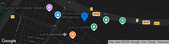 Map showing Estadio Coliseum