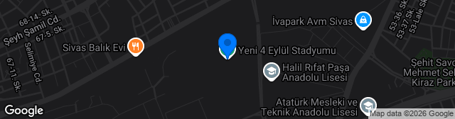 Map showing BG Group 4 Eylül Stadyumu
