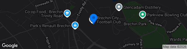 Map showing The Carnegie Fuels Stadium at Glebe Park