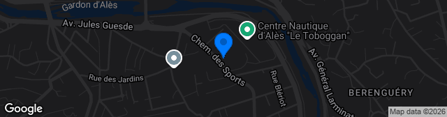 Map showing Stade Pierre Pibarot