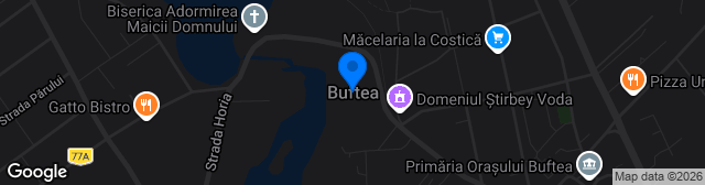 Map showing Centrul de Fotbal Buftea Teren Natural