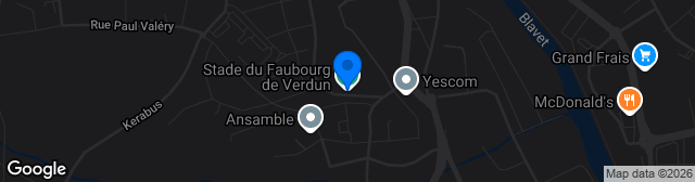 Map showing Stade du Faubourg de Verdun