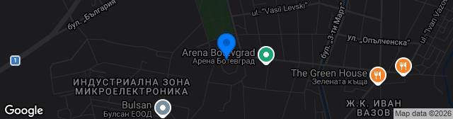 Map showing Hristo Botev Izkustven Teren