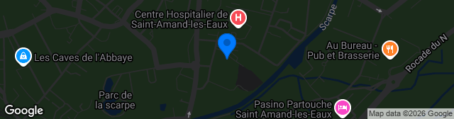 Map showing Stade Municipal