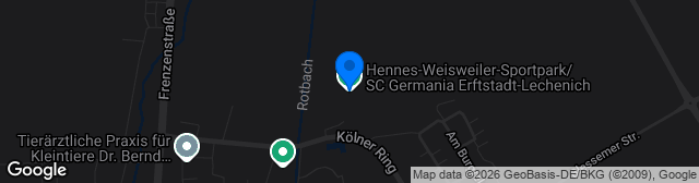 Map showing Hennes-Weisweiler-Sportpark