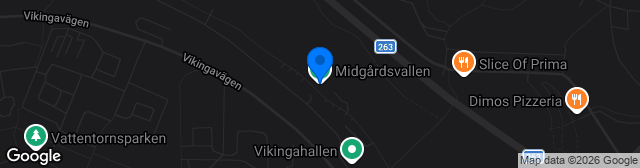 Map showing Midgårdsvallen Konstgräs