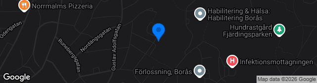 Map showing Björkängsvallen