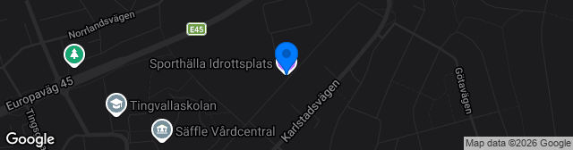 Map showing Sporthälla IP A-plan