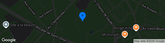 Map showing Stade Gaston Bonnet