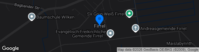 Map showing Rasenplatz Firrel A-Platz