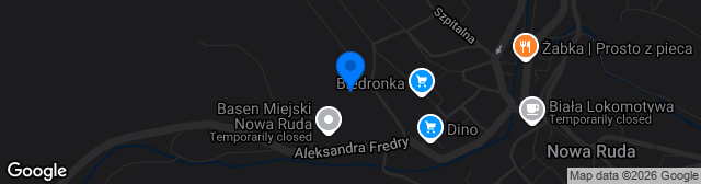 Map showing Stadion KS Piast Nowa Ruda