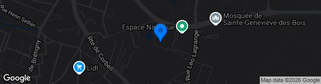 Map showing Parc des Sports Léo Lagrange