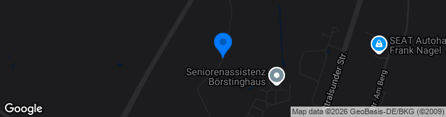 Map showing Sportplatz Bentwisch