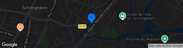 Map showing Stade de l'Aar