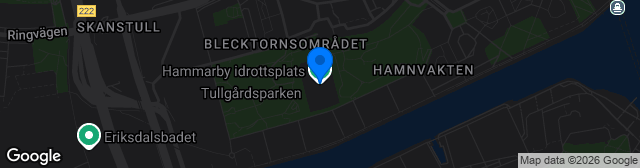 Map showing Hammarby IP