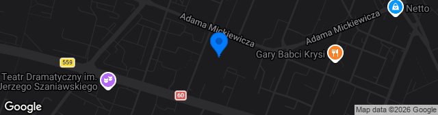 Map showing Stadion Miejski im. Bernarda Szymańskiego