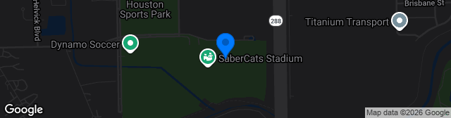 Map showing SaberCats Stadium