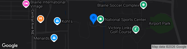 Map showing National Sports Center