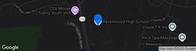 Map showing Ravenwood High School Soccer Field