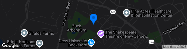Map showing Ranger Stadium Drew University