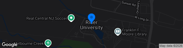 Map showing Rider University Field