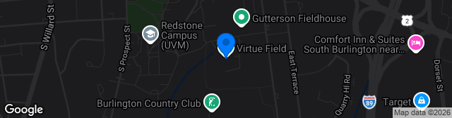 Map showing Virtue Field at Archie Post Athletic Complex