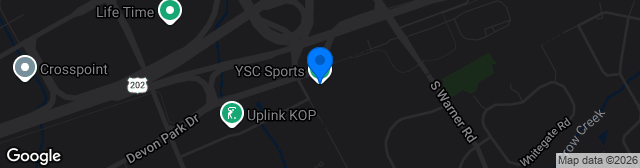 Map showing YSC Sports Complex