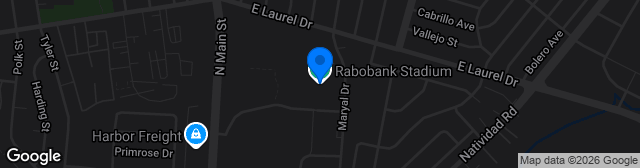 Map showing Rabobank Stadium