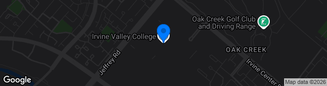 Map showing Irvine Valley College