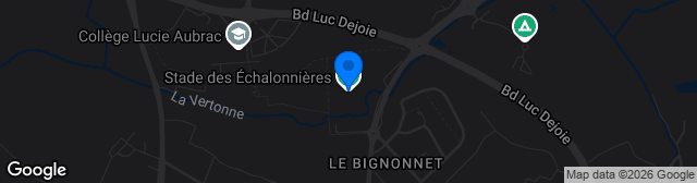 Map showing Stade des Échalonnières